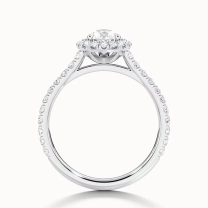 Timeless Grace Ring (Pear Halo)