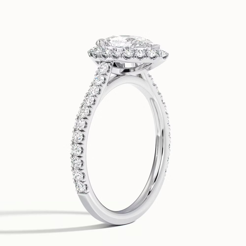 Timeless Grace Ring (Pear Halo)