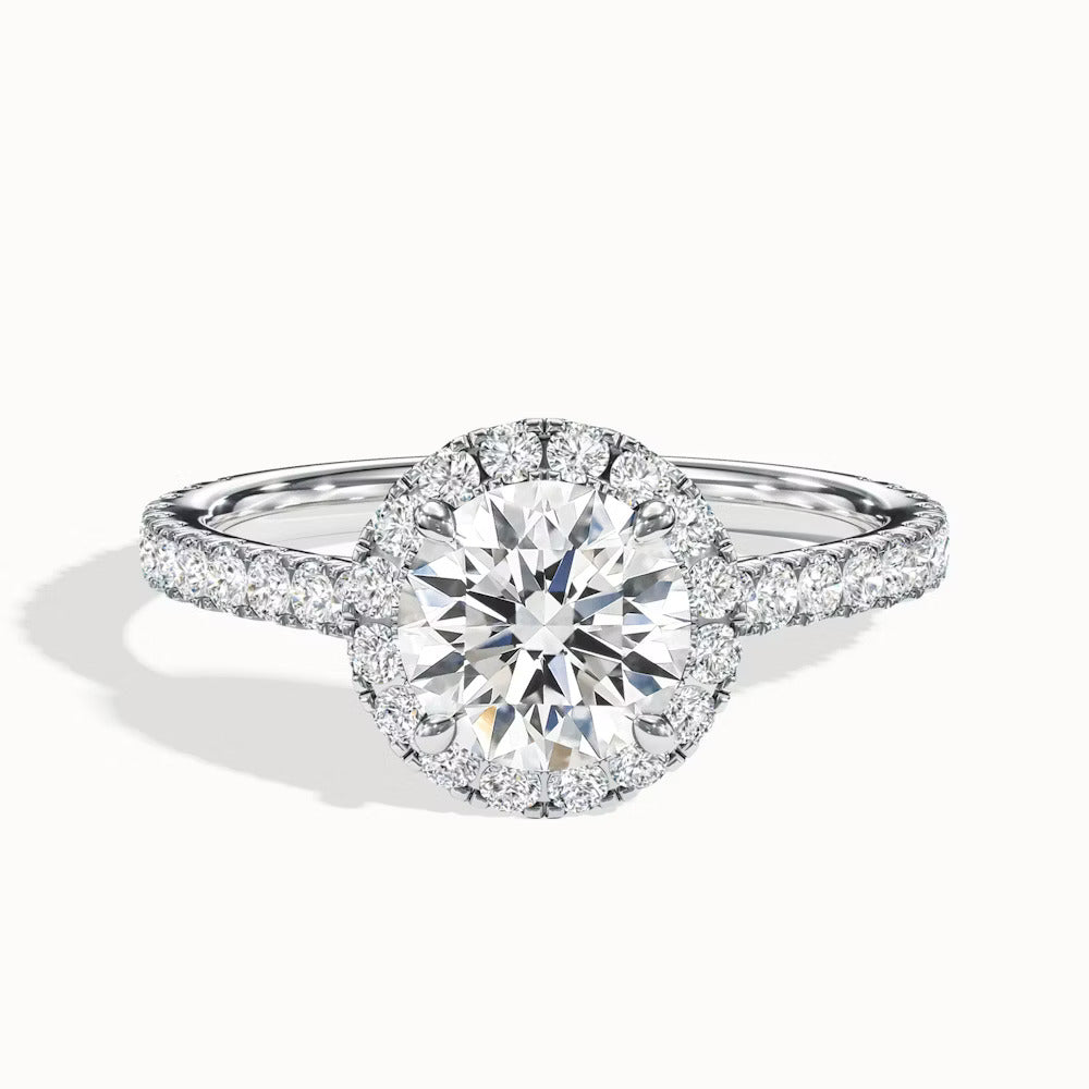 Timeless Grace Ring (Round Halo)