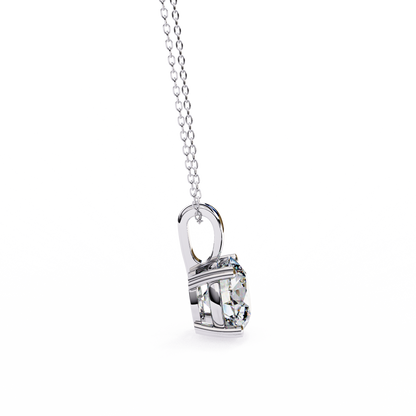 Briliiance Charm Pendant (Round- Four Prongs)