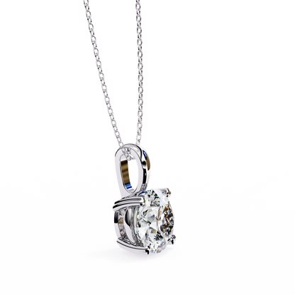 Briliiance Charm Pendant (Round- Four Prongs)