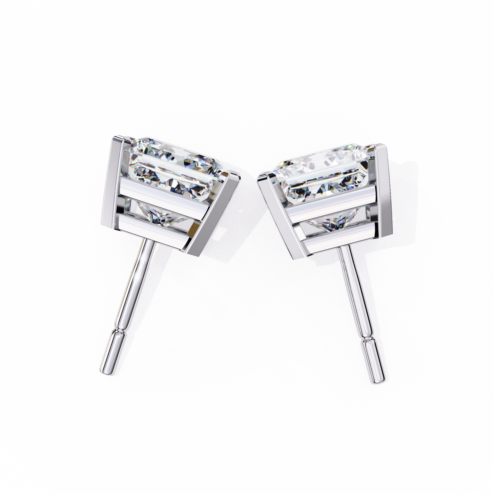 Stellar Luxe Earrings (Princess Cut)