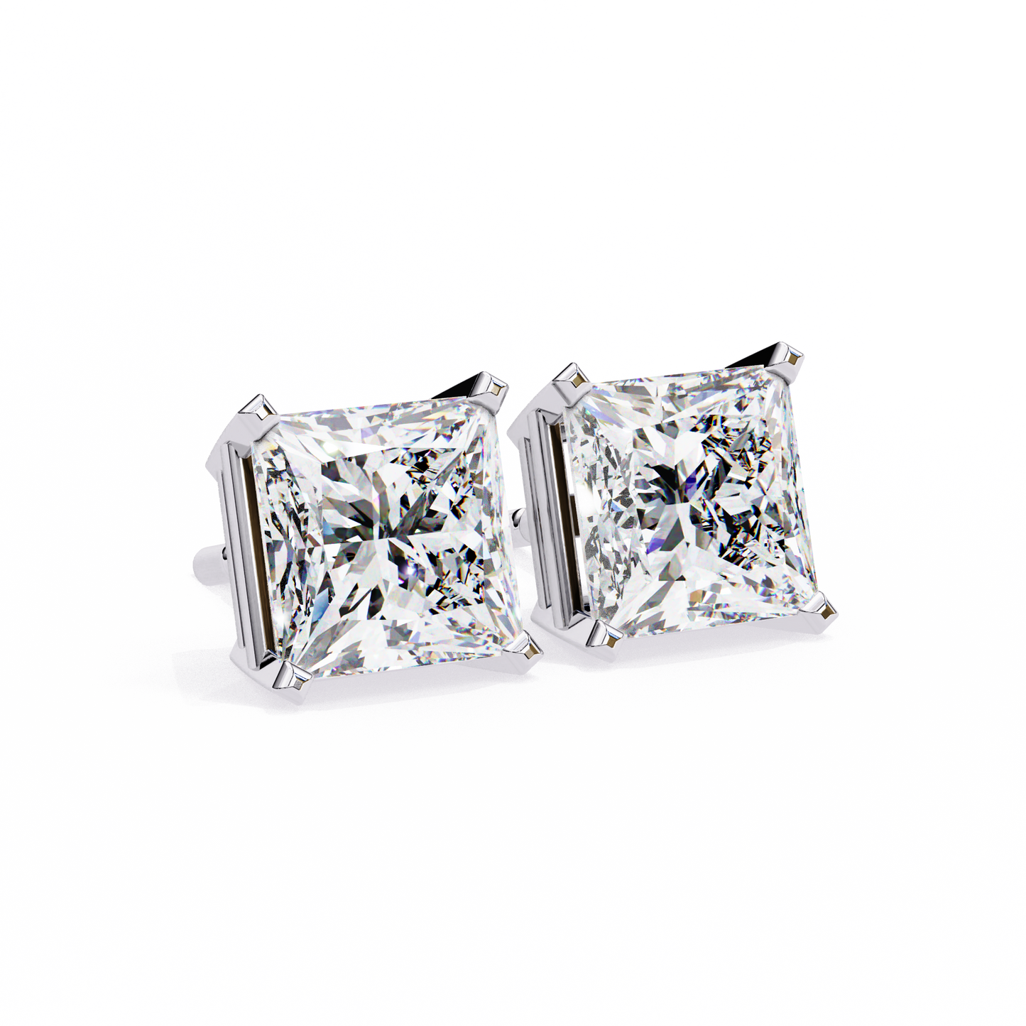 Stellar Luxe Earrings (Princess Cut)