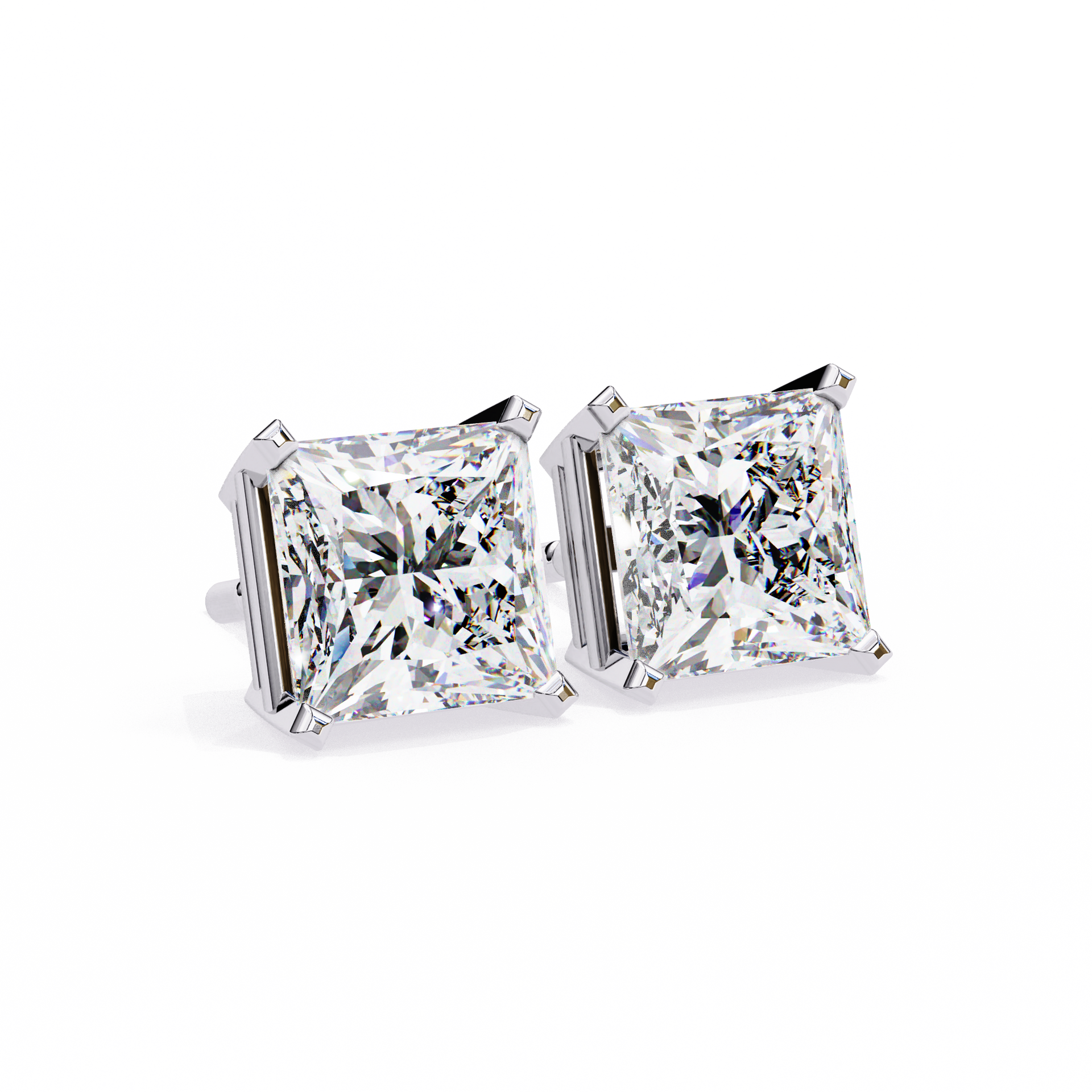 Stellar Luxe Earrings (Princess Cut)