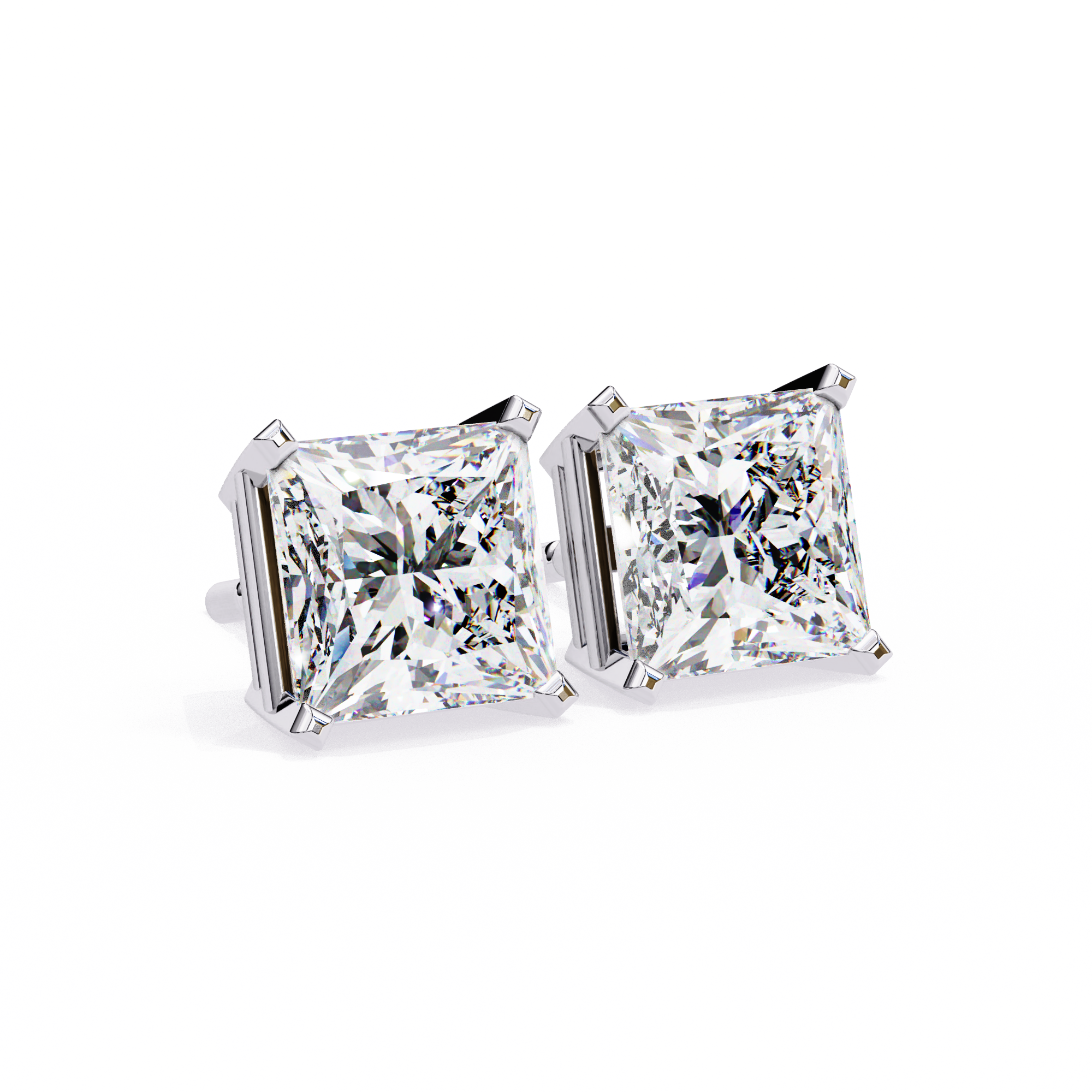 Stellar Luxe Earrings (Princess Cut)