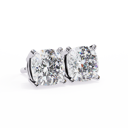 Stellar Luxe Earrings (Cushion Cut-Four Prongs)