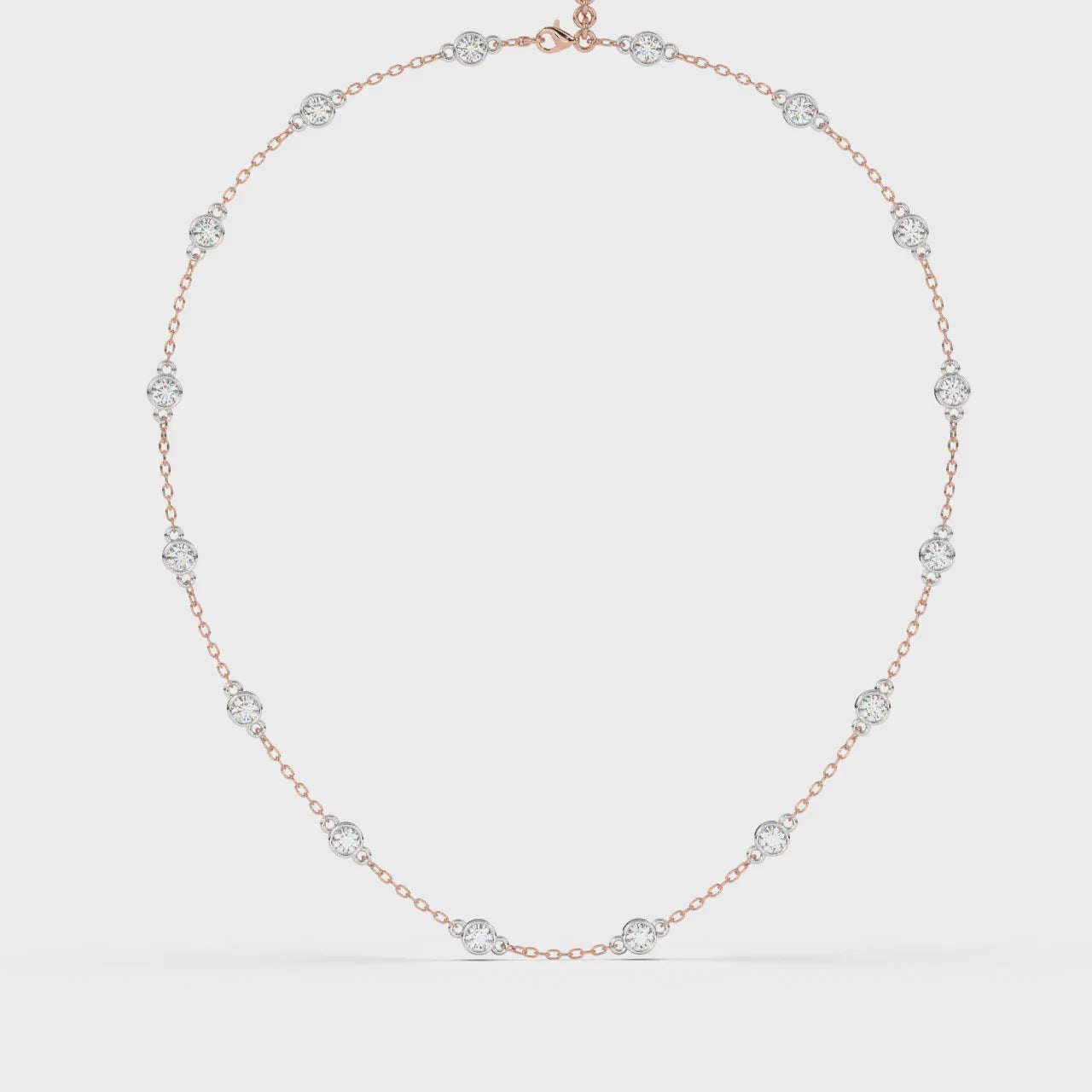 Station Necklace (Rose Gold)