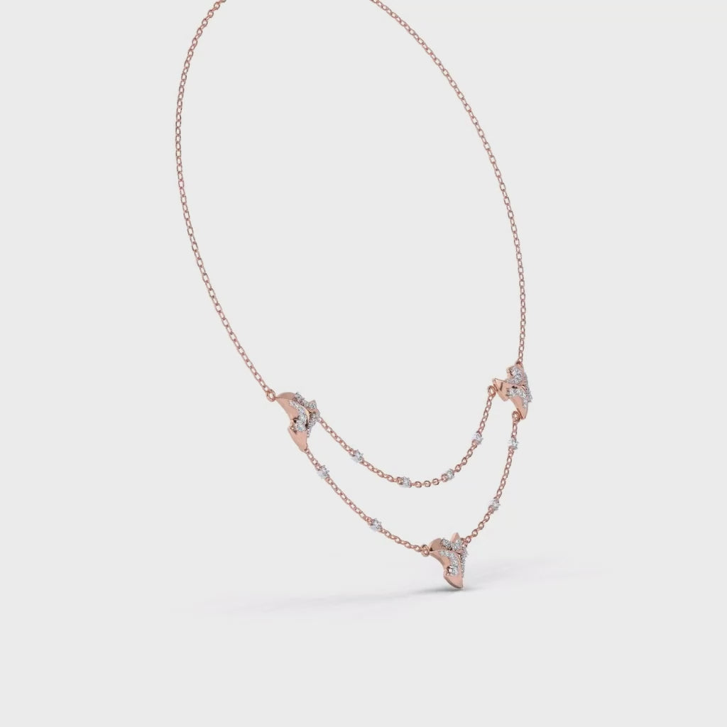 Glimmering Horizon Diamond Necklace