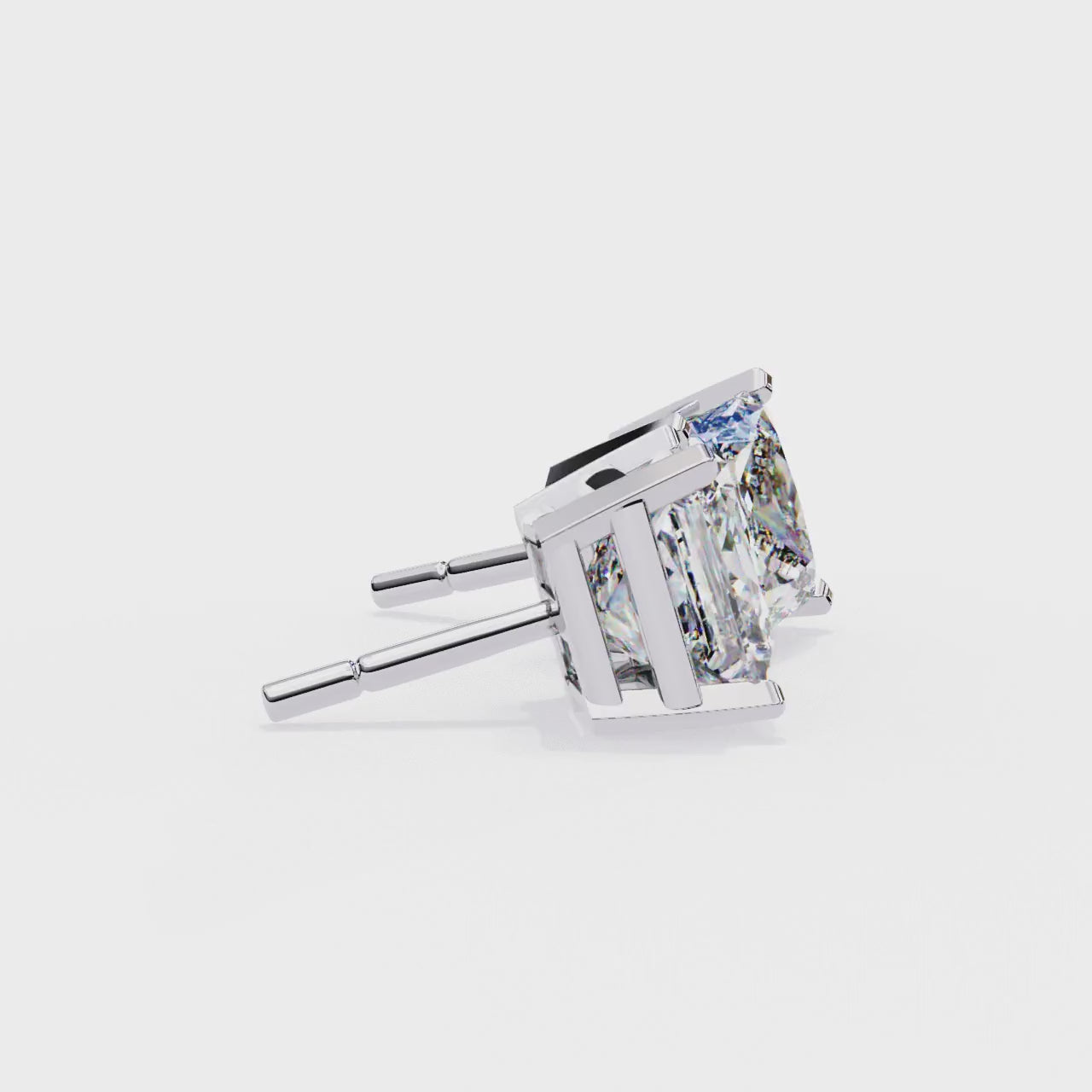 Stellar Luxe Earrings (Princess Cut)