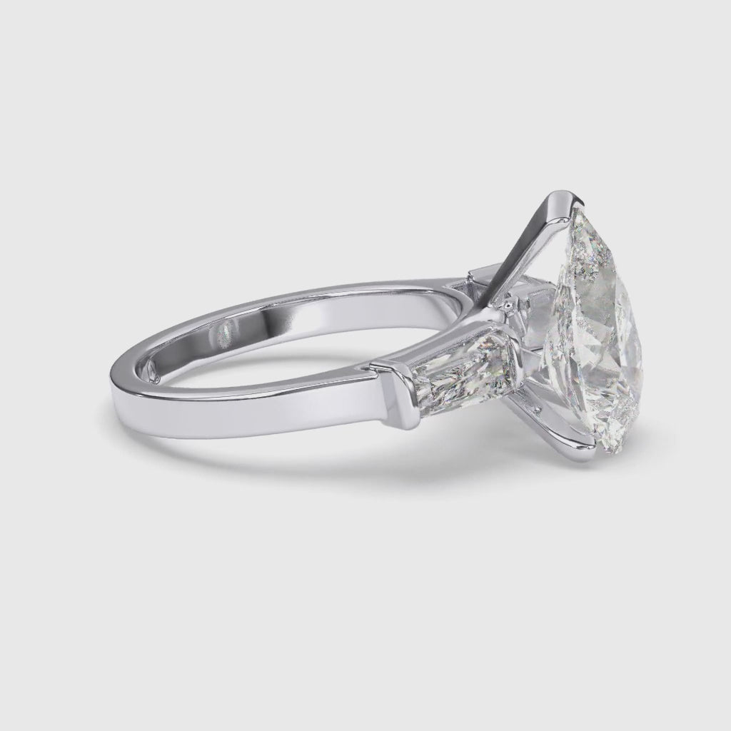 Pristine Pear Engagement Ring