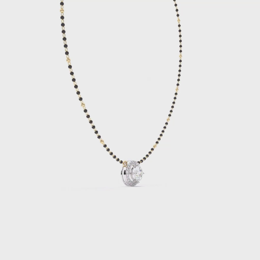 Round Solitaire Mangal sutra