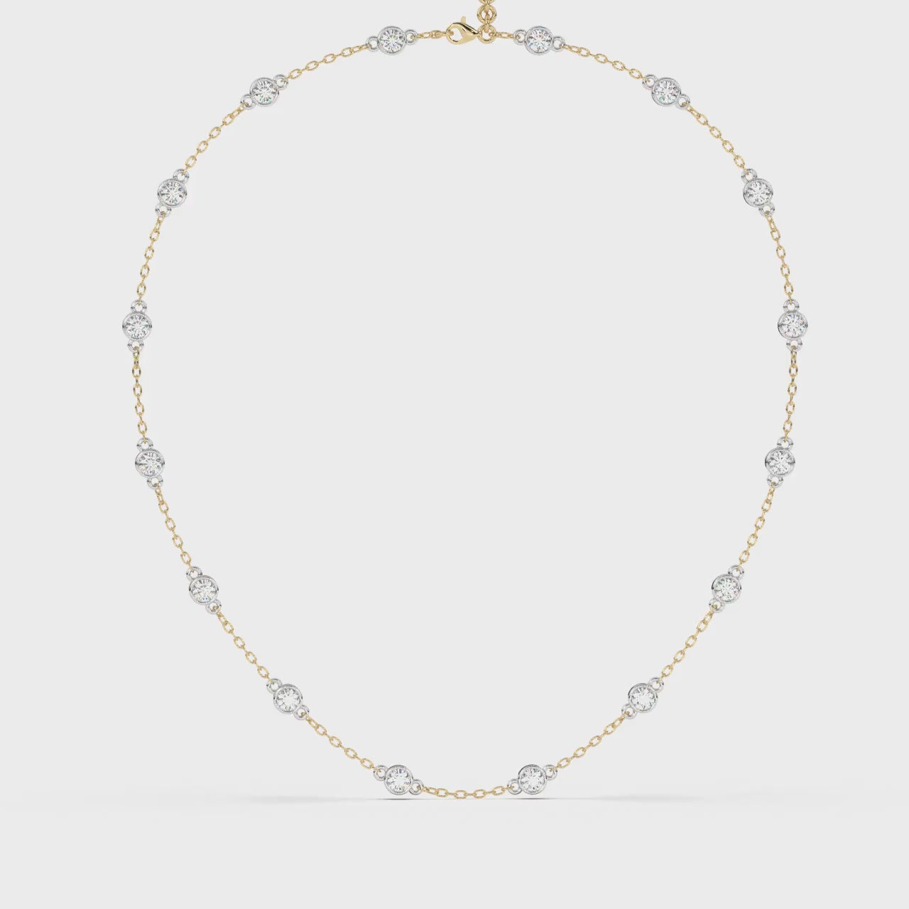 Station Necklace (Yellow Gold)