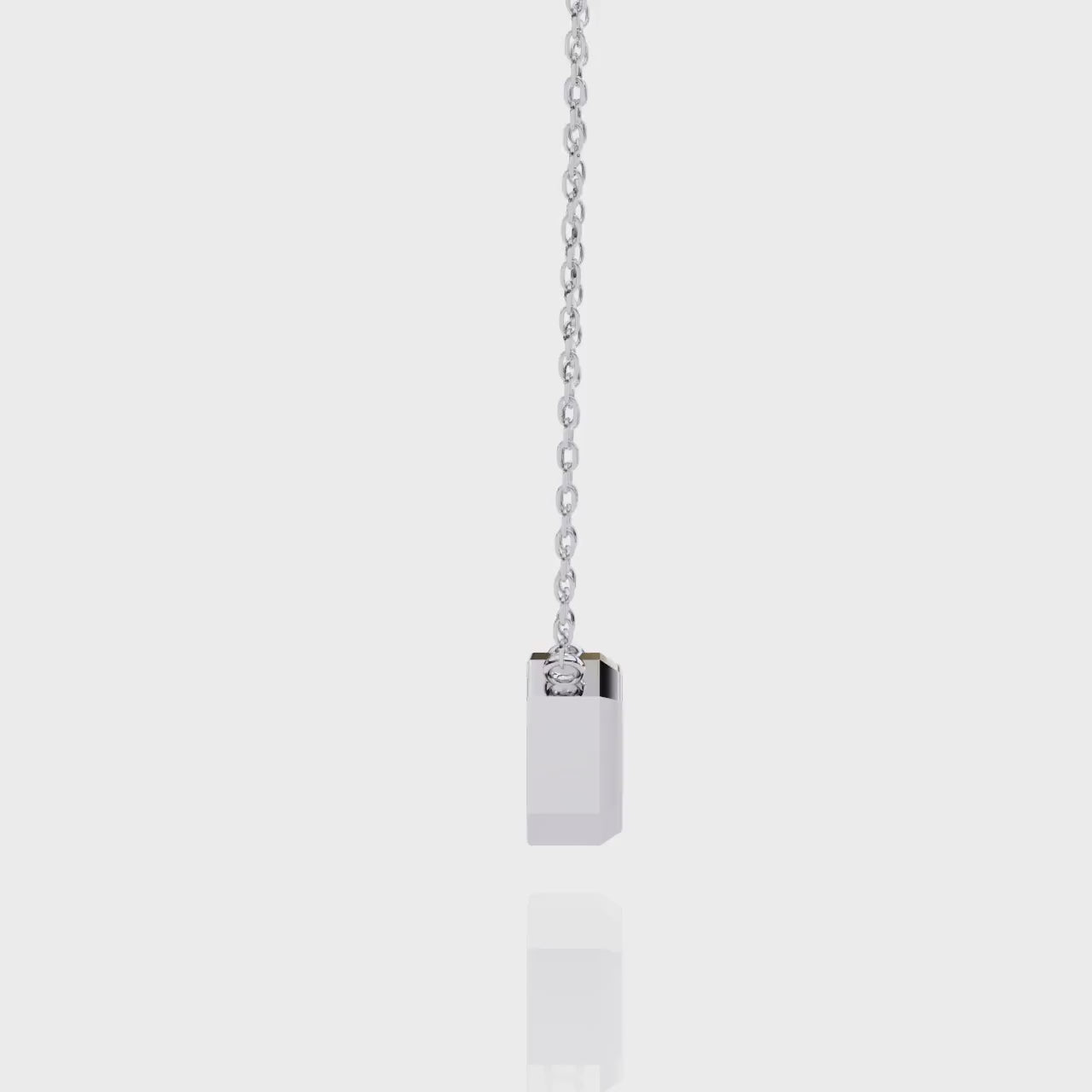 Brilliance Charm Pendant (Emerald Cut)