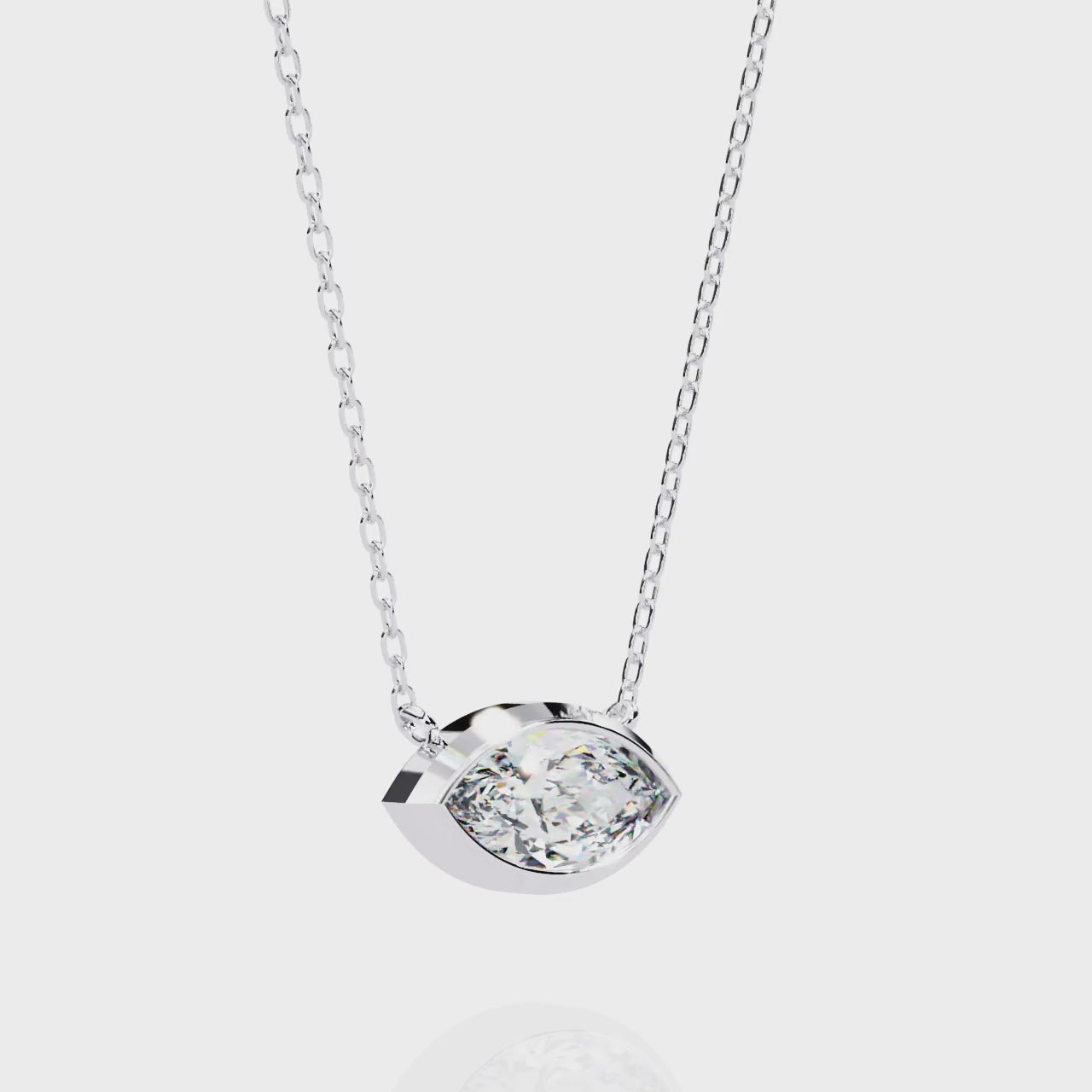 Brilliance Charm Pendant (Marquise Bezel)